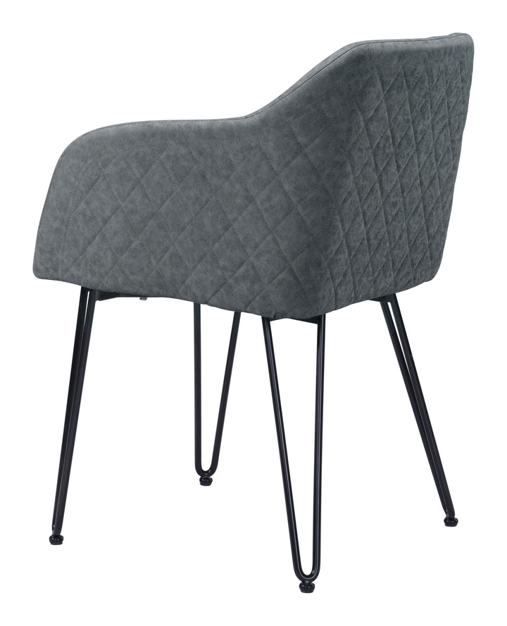 Zuo Braxton Dining Chair (Set of 2) Vintage Gray