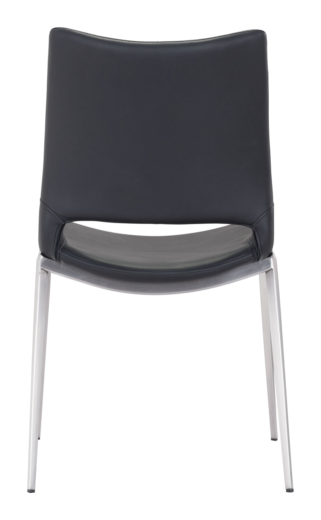 Zuo Ace Dining Chair (Set of 2) Black & Silver
