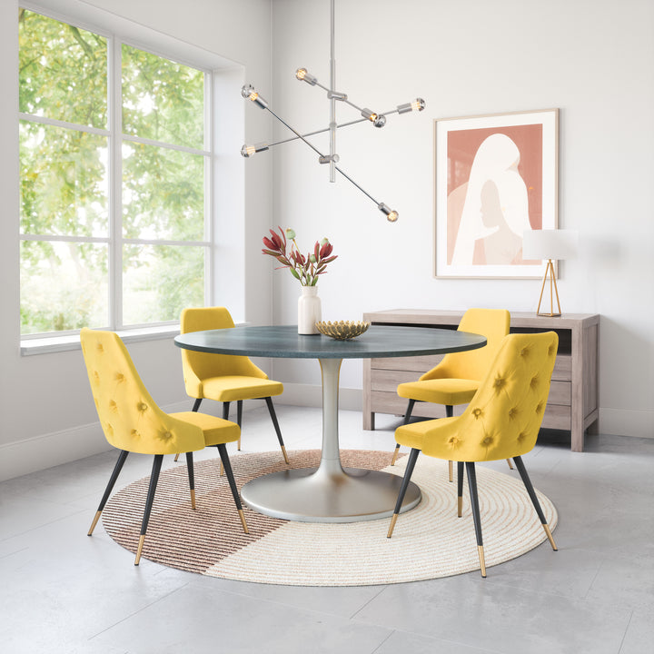 Zuo Piccolo Dining Chair (Set of 2) Yellow