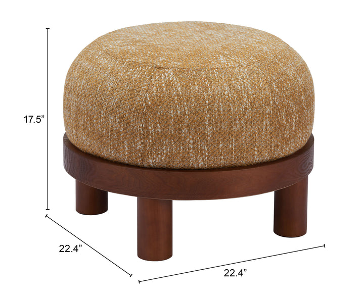 Zuo Gome Ottoman Oat Yellow