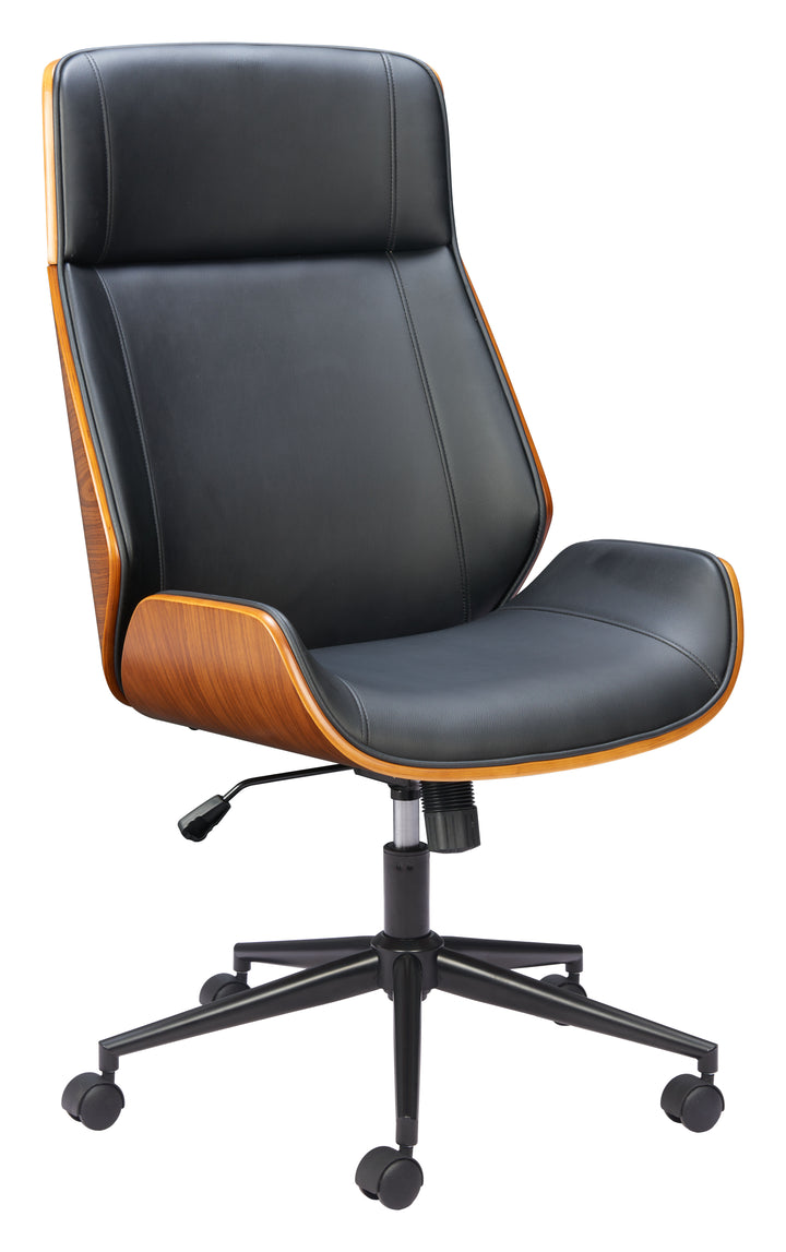 Zuo Flex High Back Office Chair Black