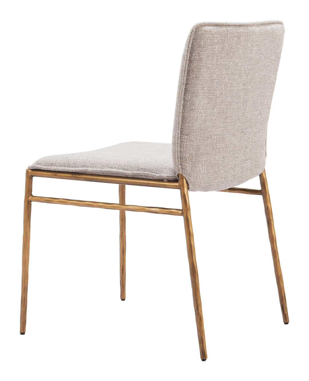 Zuo Nordvest Dining Chair Beige & Gold