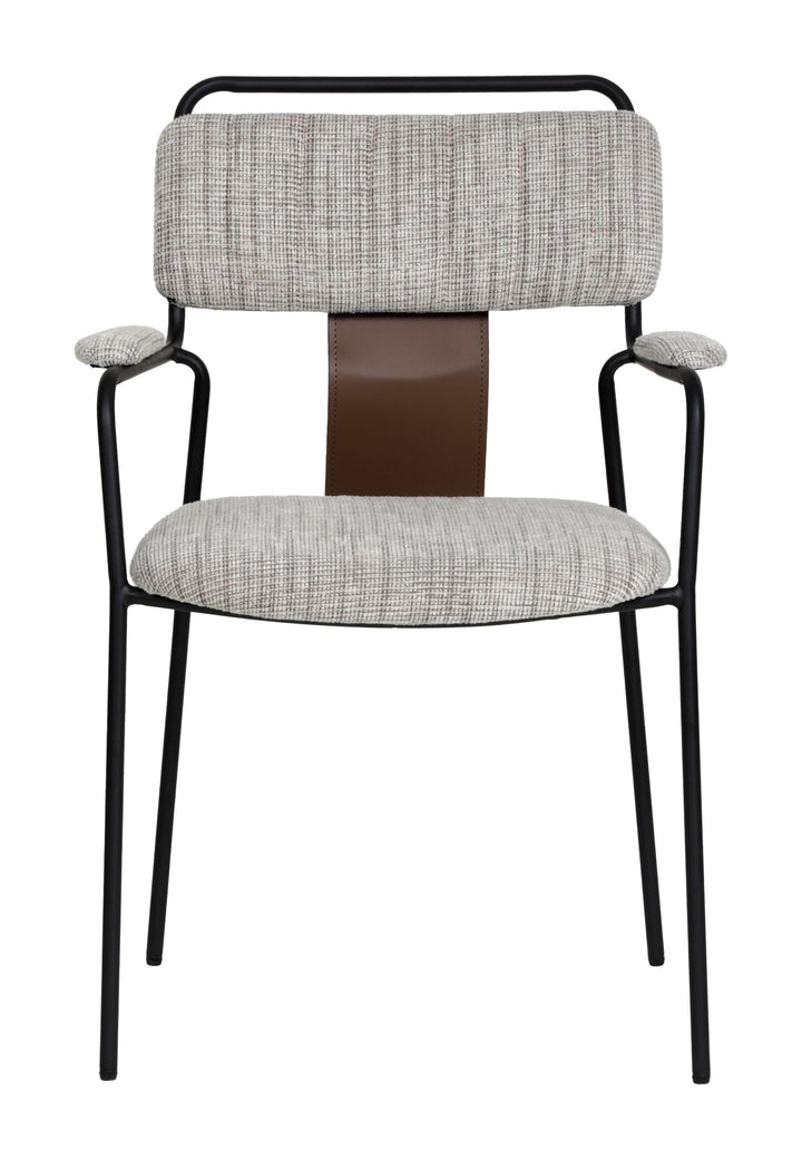 Zuo Couva Dining Chair (Set of 2) Gray Tweed