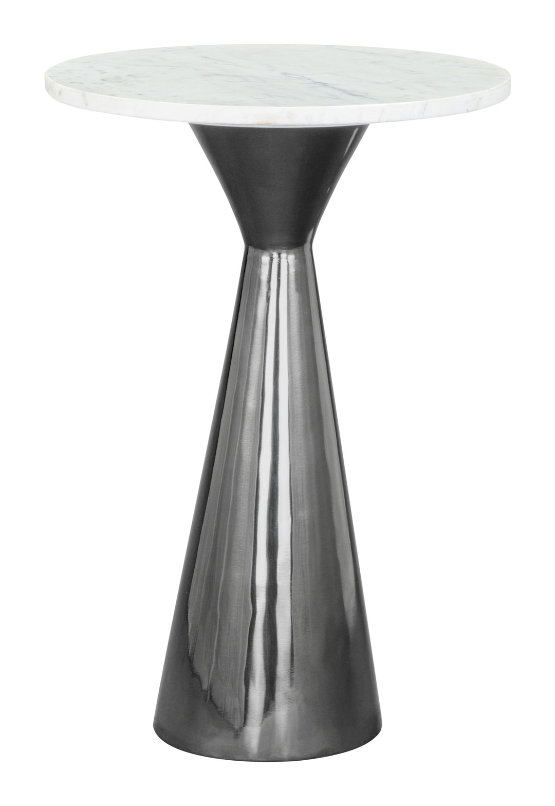 Zuo Tim Side Table White & Black