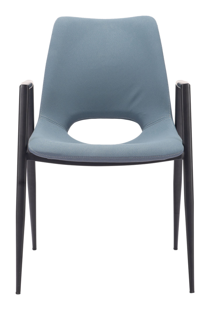 Zuo Desi Dining Chair (Set of 2) Azure Gray
