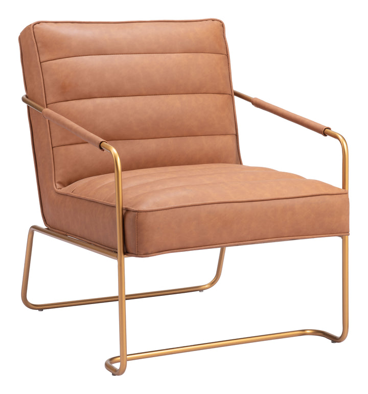 Zuo Dallas Accent Chair Vintage Brown