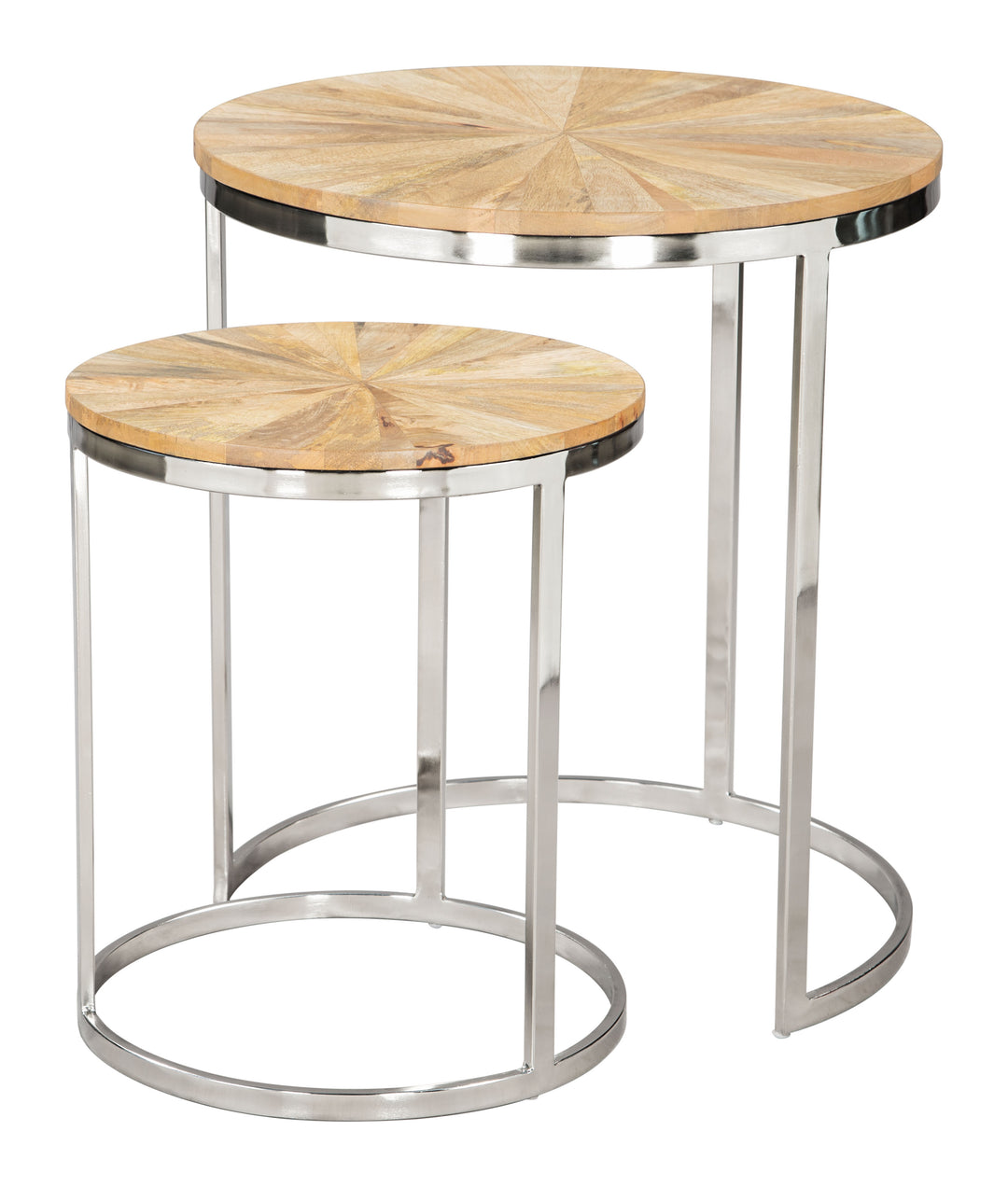 Zuo Bari Nesting Table Set (2-Piece) Natural