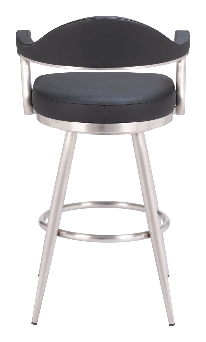 Zuo Vagur Swivel Barstool Black