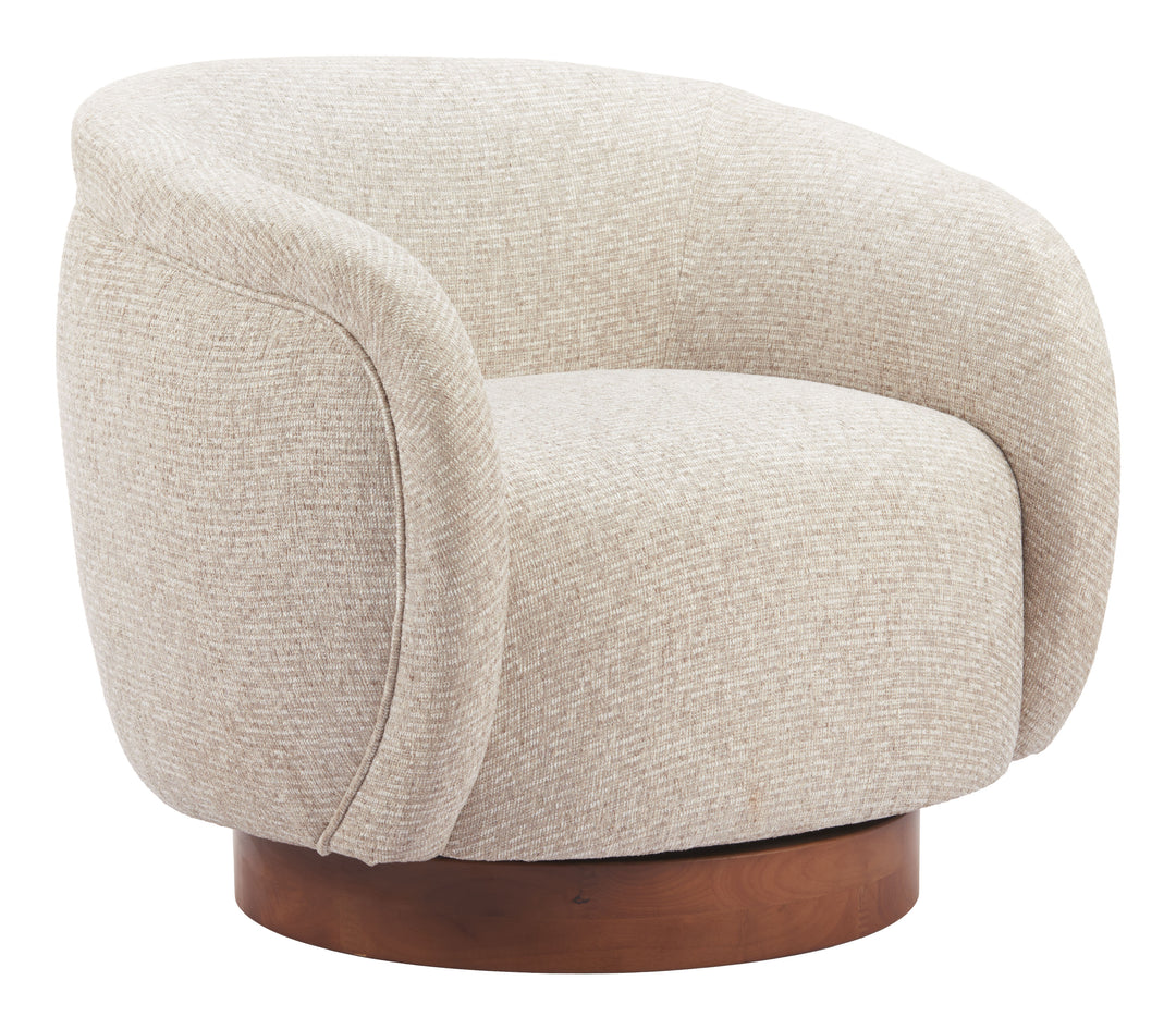 Zuo Vinta Swivel Chair Beige