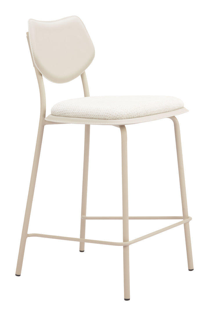 Zuo Zeal Counter Stool (Set of 4) Light Gray