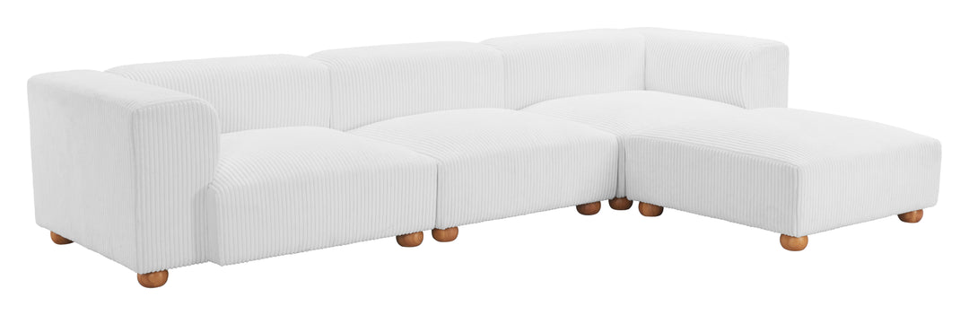 Zuo Tayte Ottoman White