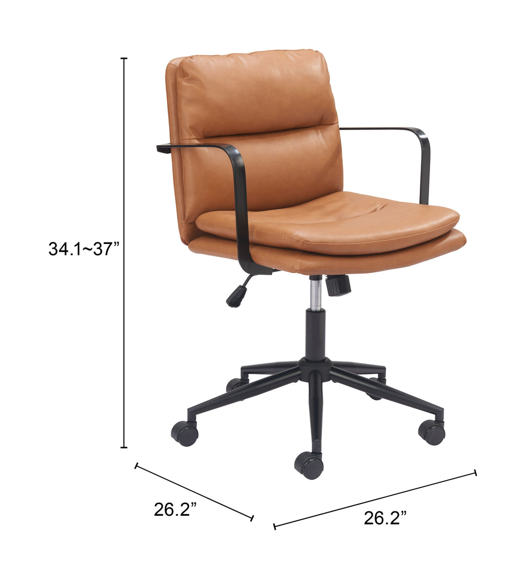 Zuo Birao Office Chair Brown