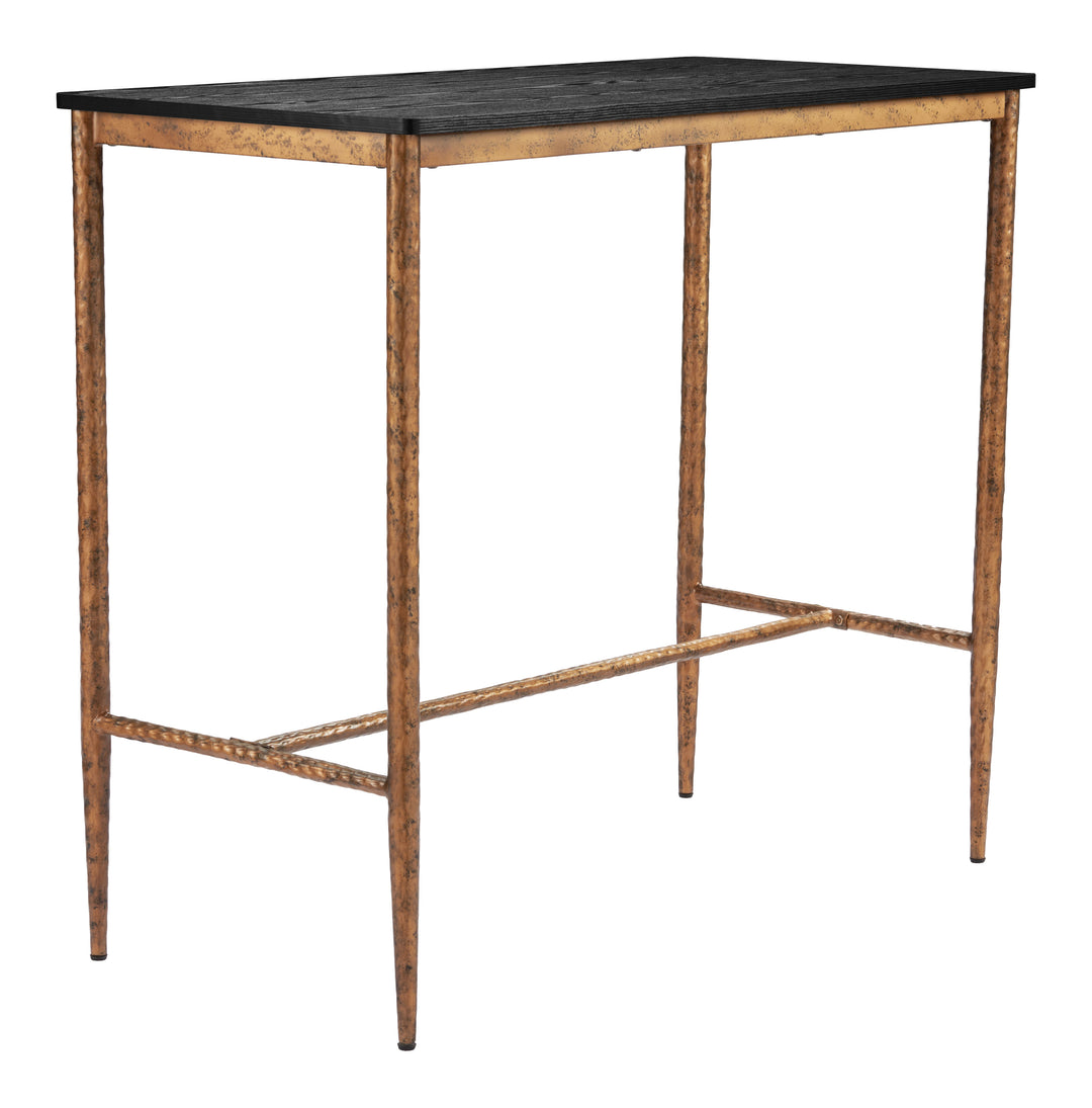 Zuo Nida Bar Table Black & Bronze
