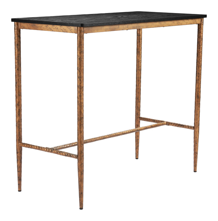 Zuo Nida Bar Table Black & Bronze