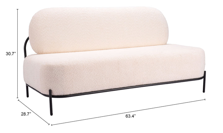Zuo Arendal Sofa Vanilla