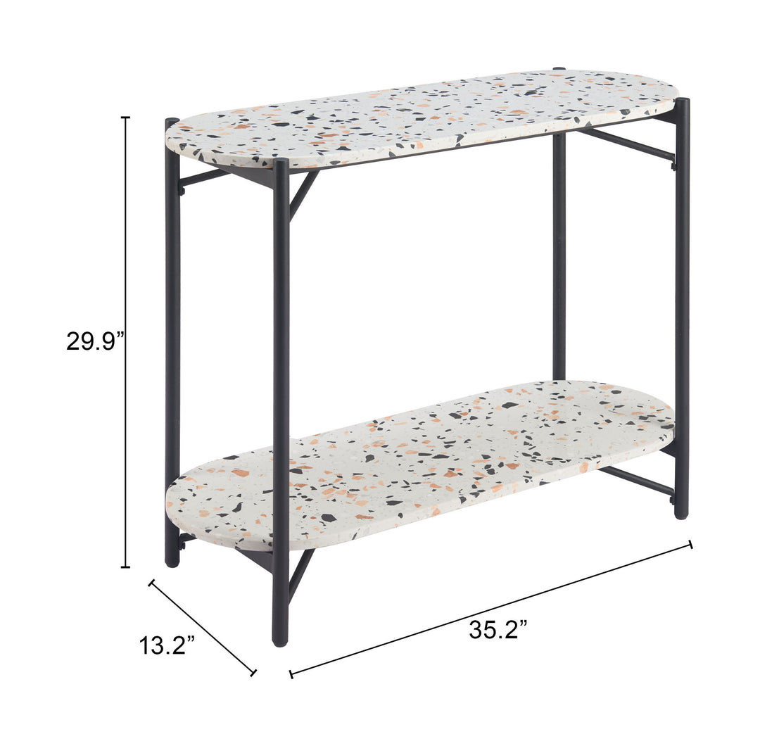 Zuo Tuxedo Console Table Multicolor