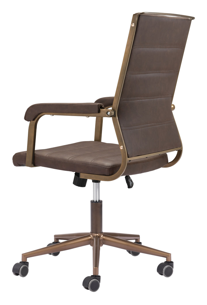 Zuo Auction Office Chair Espresso