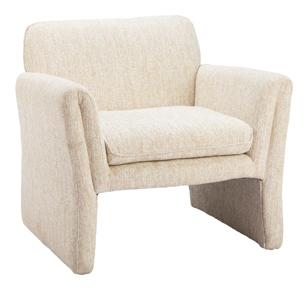 Zuo Dobra Accent Chair Oatmeal Beige