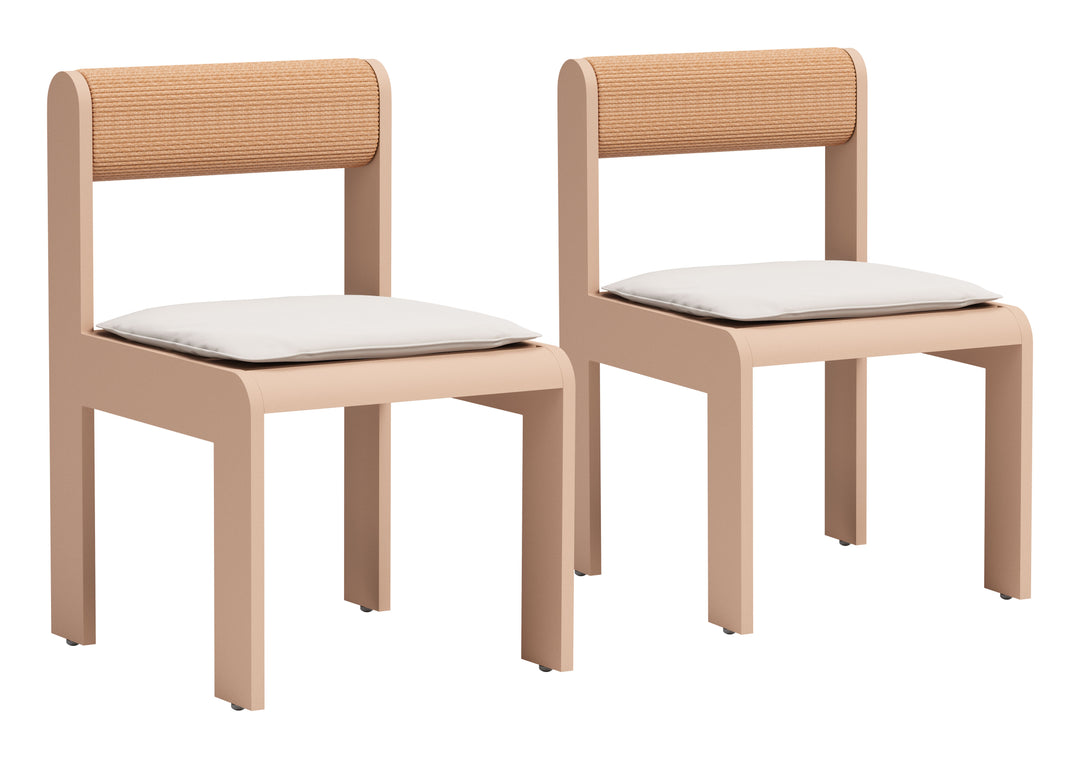 Zuo Island Dining Chair (Set of 2) White