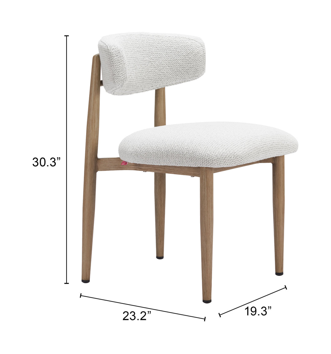 Zuo Bege Dining Chair White