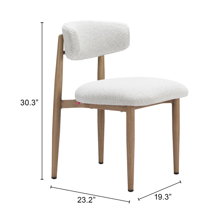 Zuo Bege Dining Chair White