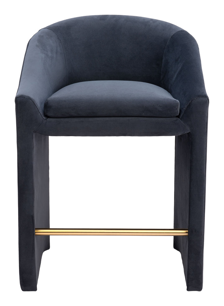 Zuo Emas Counter Stool Midnight Gray