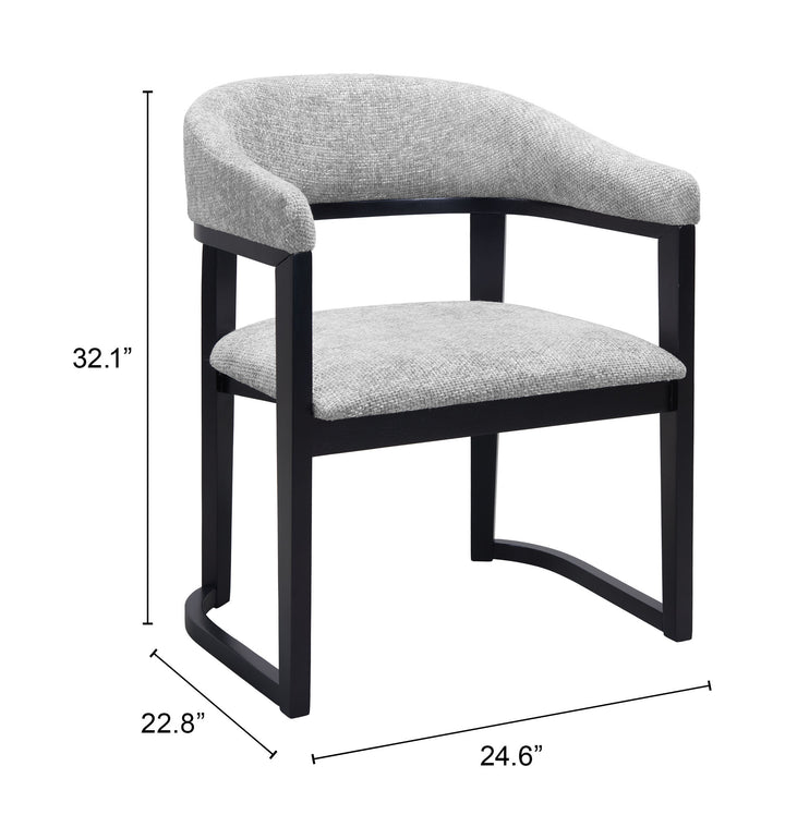 Zuo Anasa Dining Chair Gray