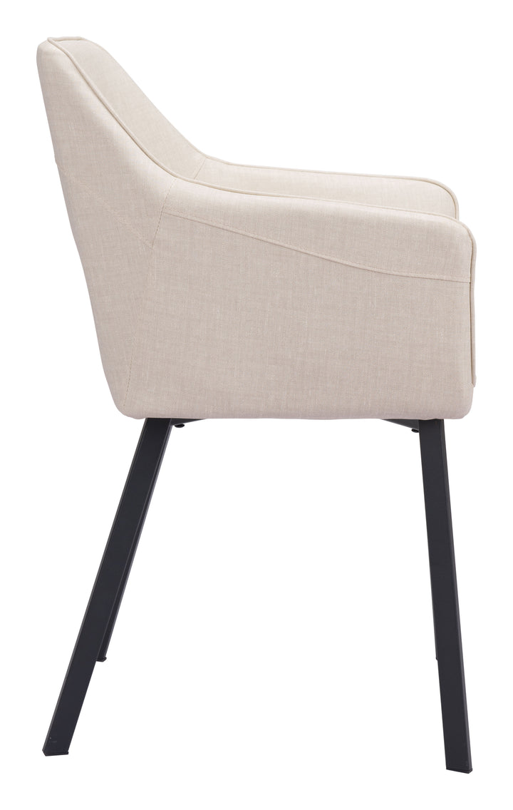 Zuo Adage Dining Chair (Set of 2) Beige