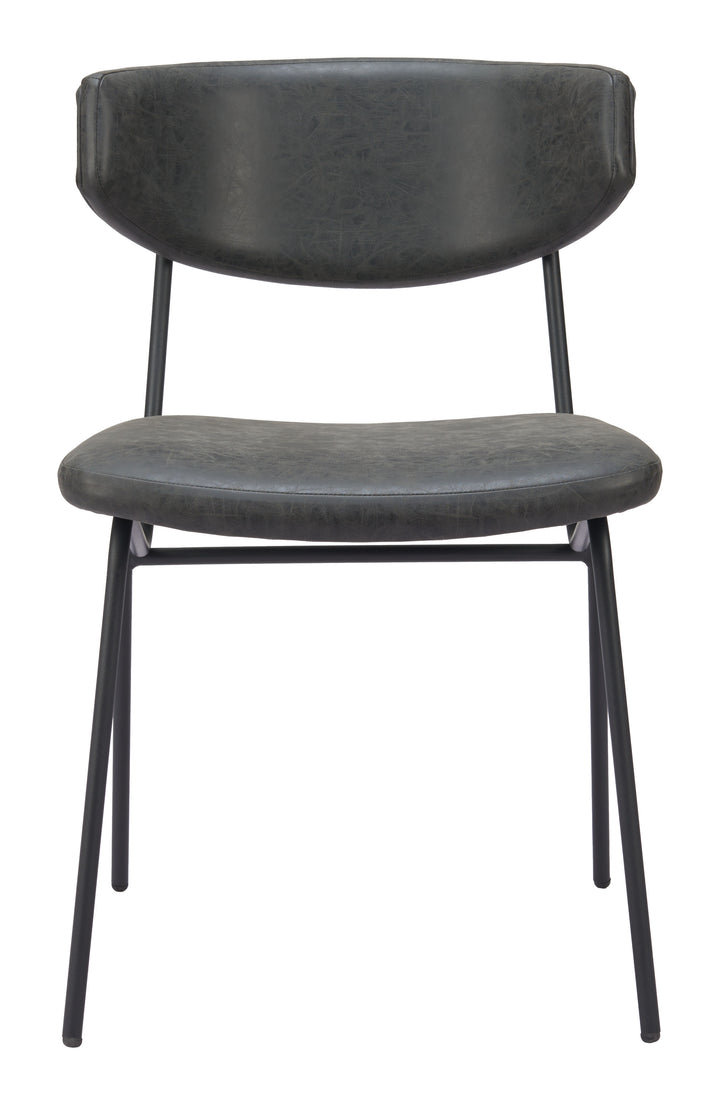 Zuo Charon Dining Chair (Set of 2) Vintage Black