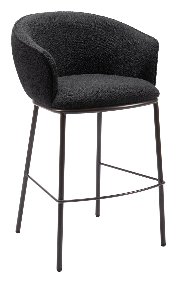 Zuo Essen Barstool Black & Bronze