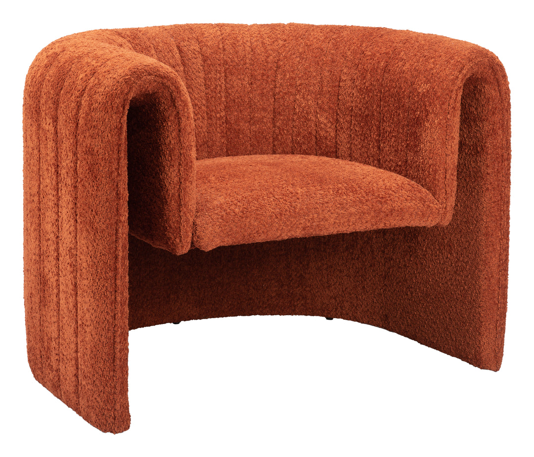 Zuo Viana Accent Chair Burnt Orange