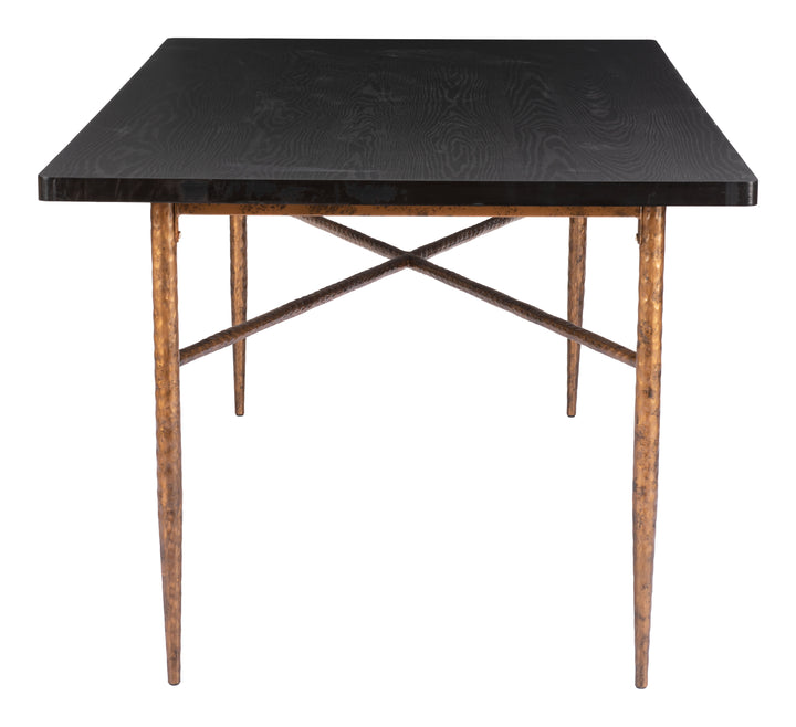 Zuo Nida Dining Table Black & Bronze