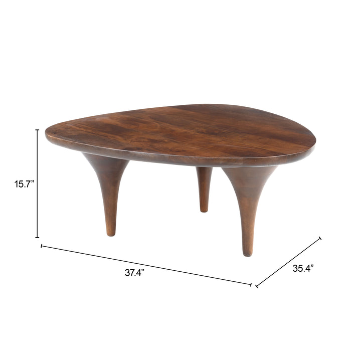 Zuo Spiker Coffee Table Walnut