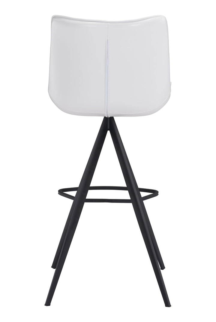 Zuo Aki Barstool (Set of 2) White & Black