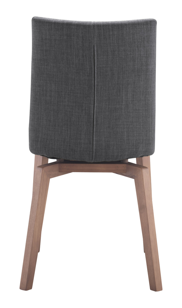 Zuo Orebro Dining Chair (Set of 2) Graphite