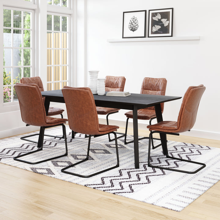 Zuo Sharon Dining Chair (Set of 2) Vintage Brown
