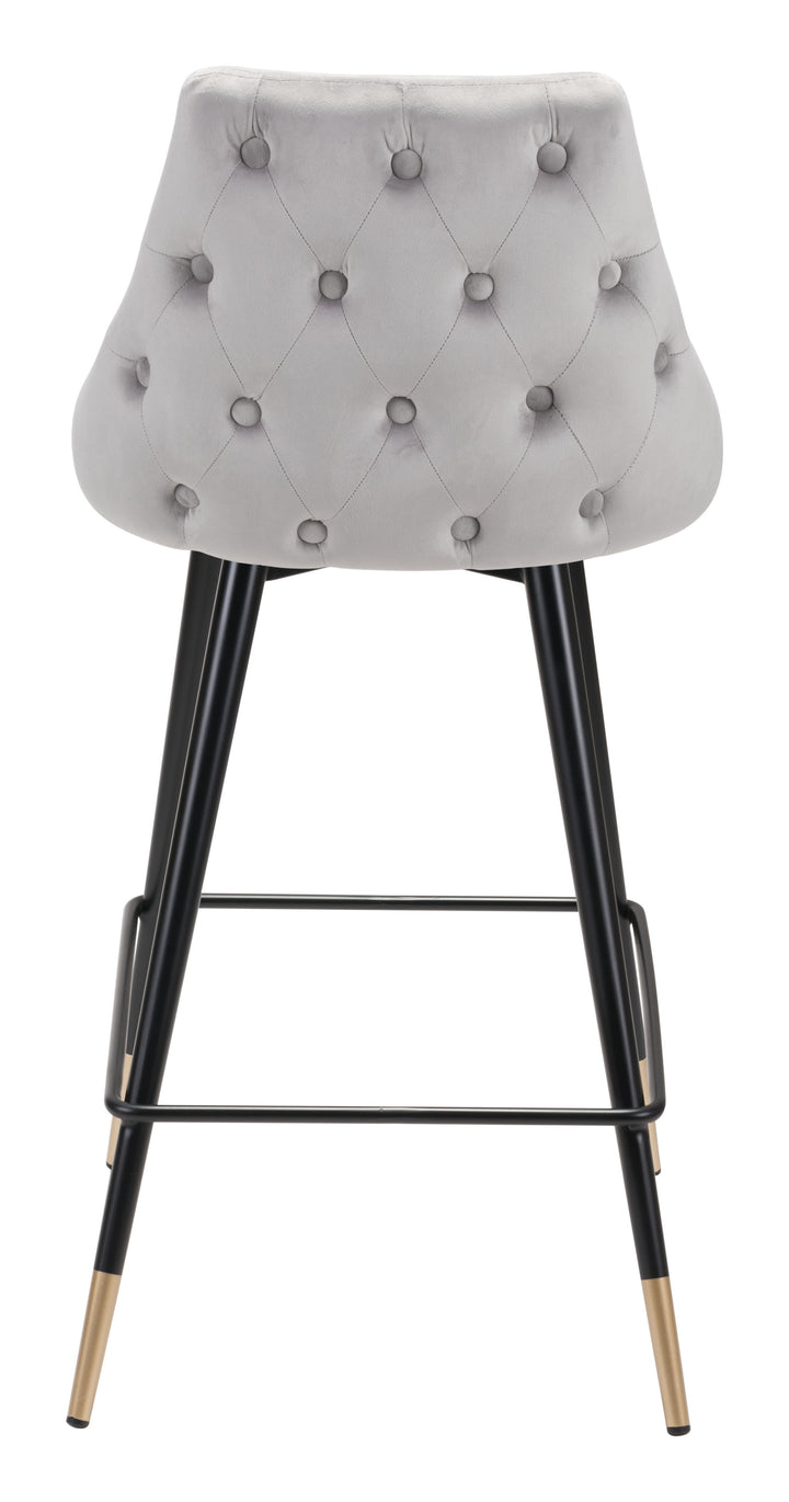 Zuo Piccolo Counter Stool Gray