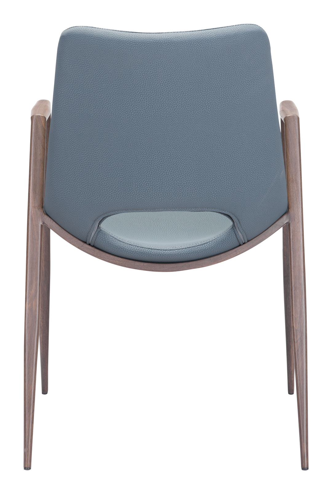 Zuo Desi Dining Chair (Set of 2) Azure Gray & Walnut