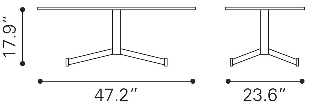 Zuo Mazzy Coffee Table Brown