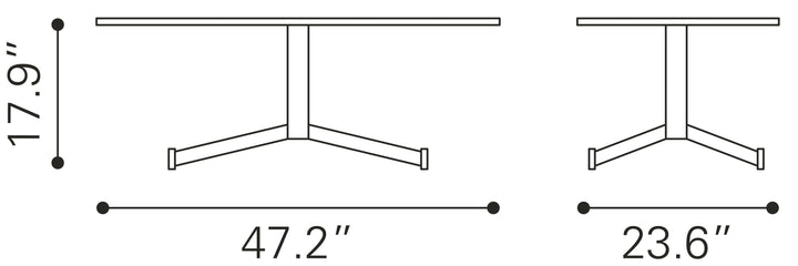 Zuo Mazzy Coffee Table Brown
