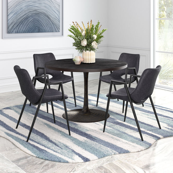 Zuo Desi Dining Chair (Set of 2) Black