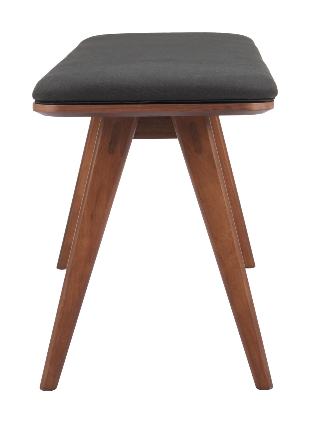 Zuo Kazwali Bench Black & Walnut