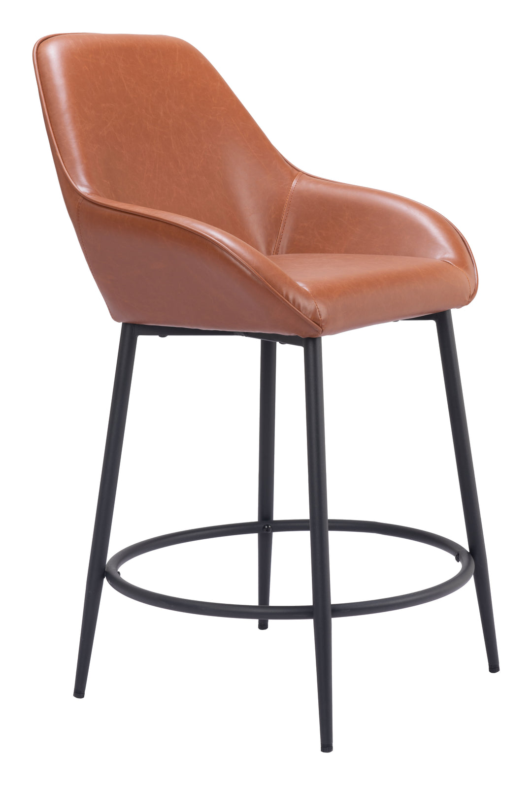Zuo Vila Counter Stool (Set of 2) Brown