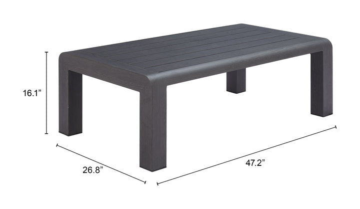 Zuo Rolig Coffee Table Black