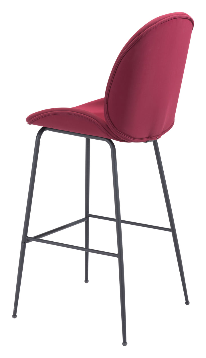 Zuo Miles Barstool Red