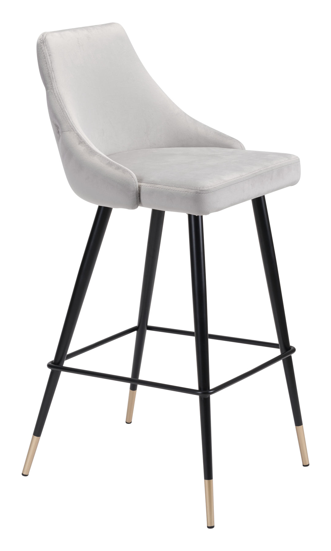 Zuo Piccolo Barstool Gray