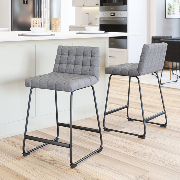 Zuo Pago Counter Stool (Set of 2) Gray