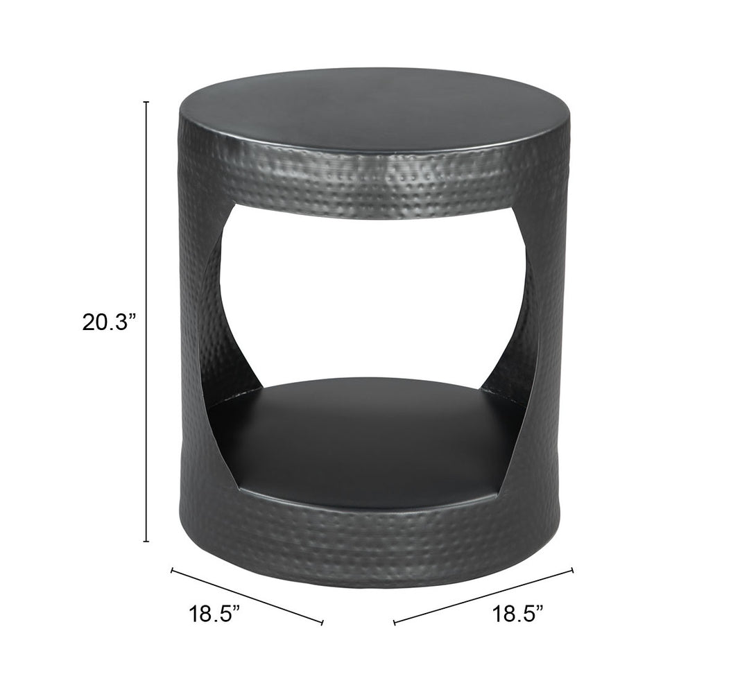 Zuo Nuuk Side Table Black