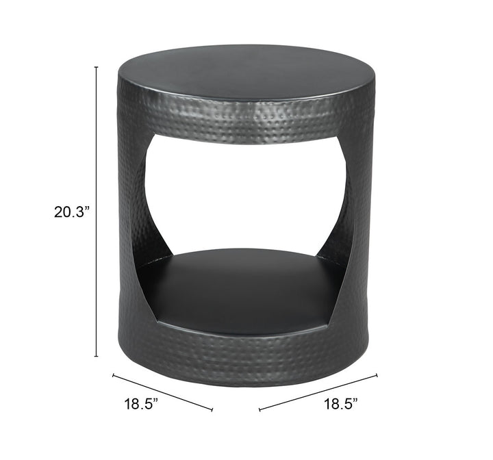 Zuo Nuuk Side Table Black