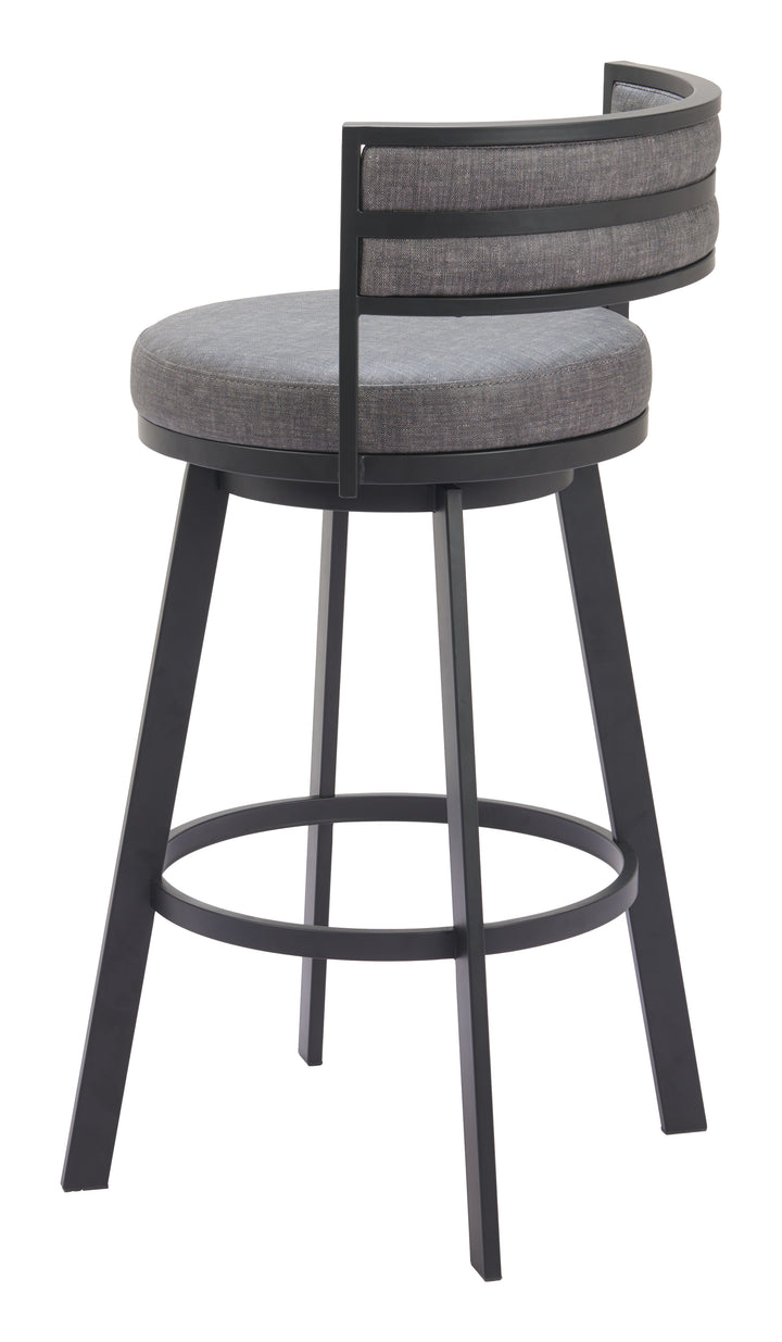 Zuo Gimsby Swivel Barstool Gray